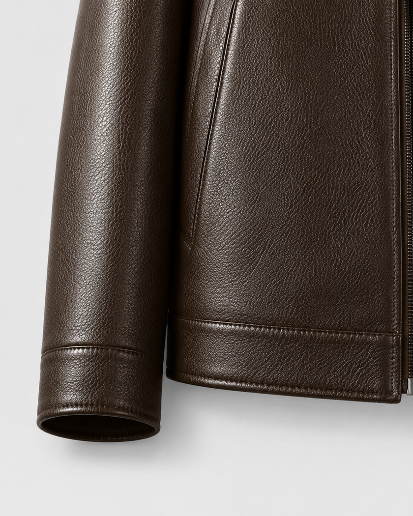 Jack | Zip-Up Faux Leather Jacket for Men