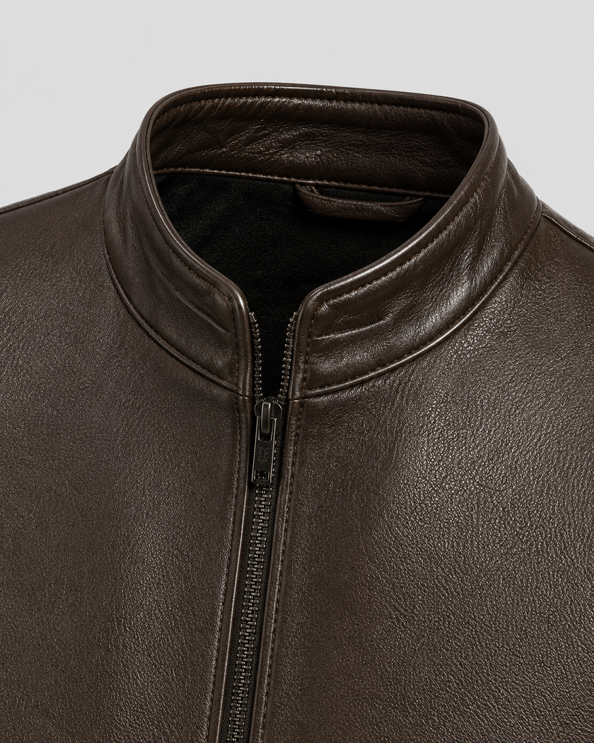 Jack | Zip-Up Faux Leather Jacket for Men