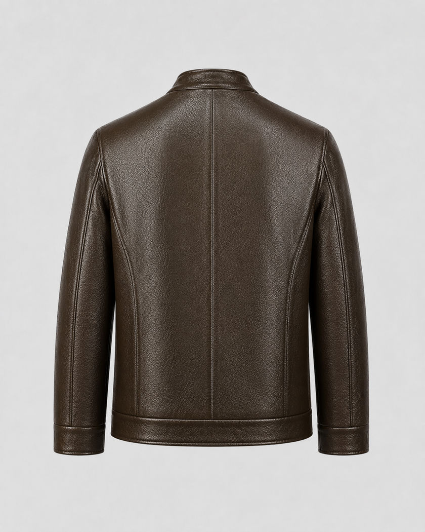 Jack | Zip-Up Faux Leather Jacket for Men