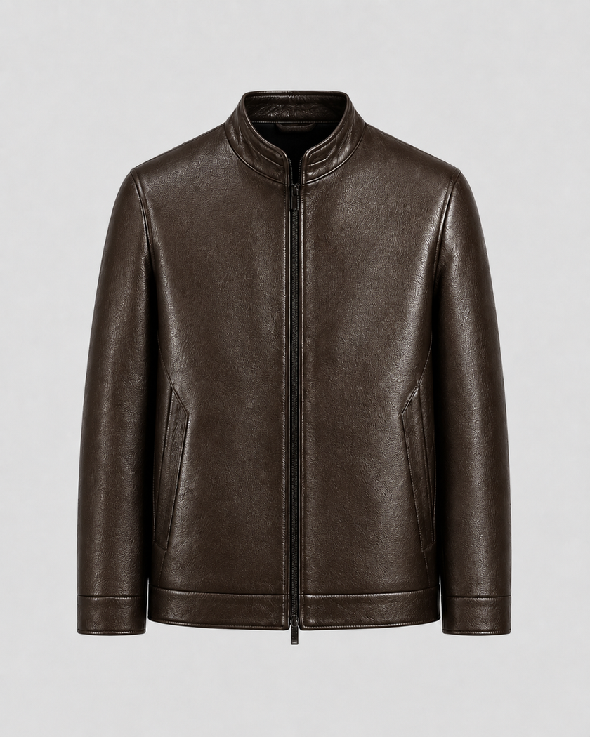 Jack | Zip-Up Faux Leather Jacket for Men
