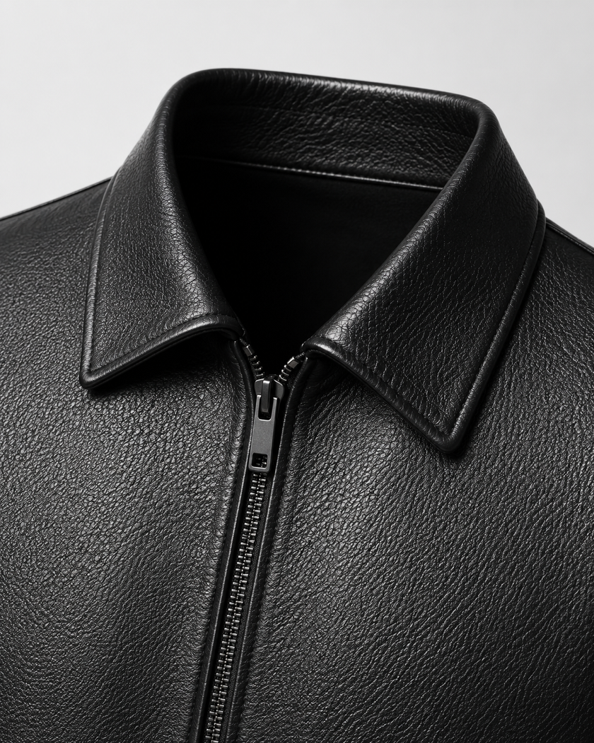 Alexander | Zip-Up Faux Leather Jacket for Men