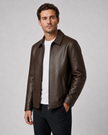Alexander | Zip-Up Faux Leather Jacket for Men