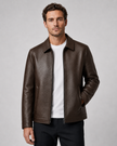 Alexander | Zip-Up Faux Leather Jacket for Men