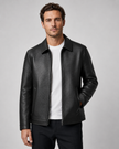 Alexander | Zip-Up Faux Leather Jacket for Men