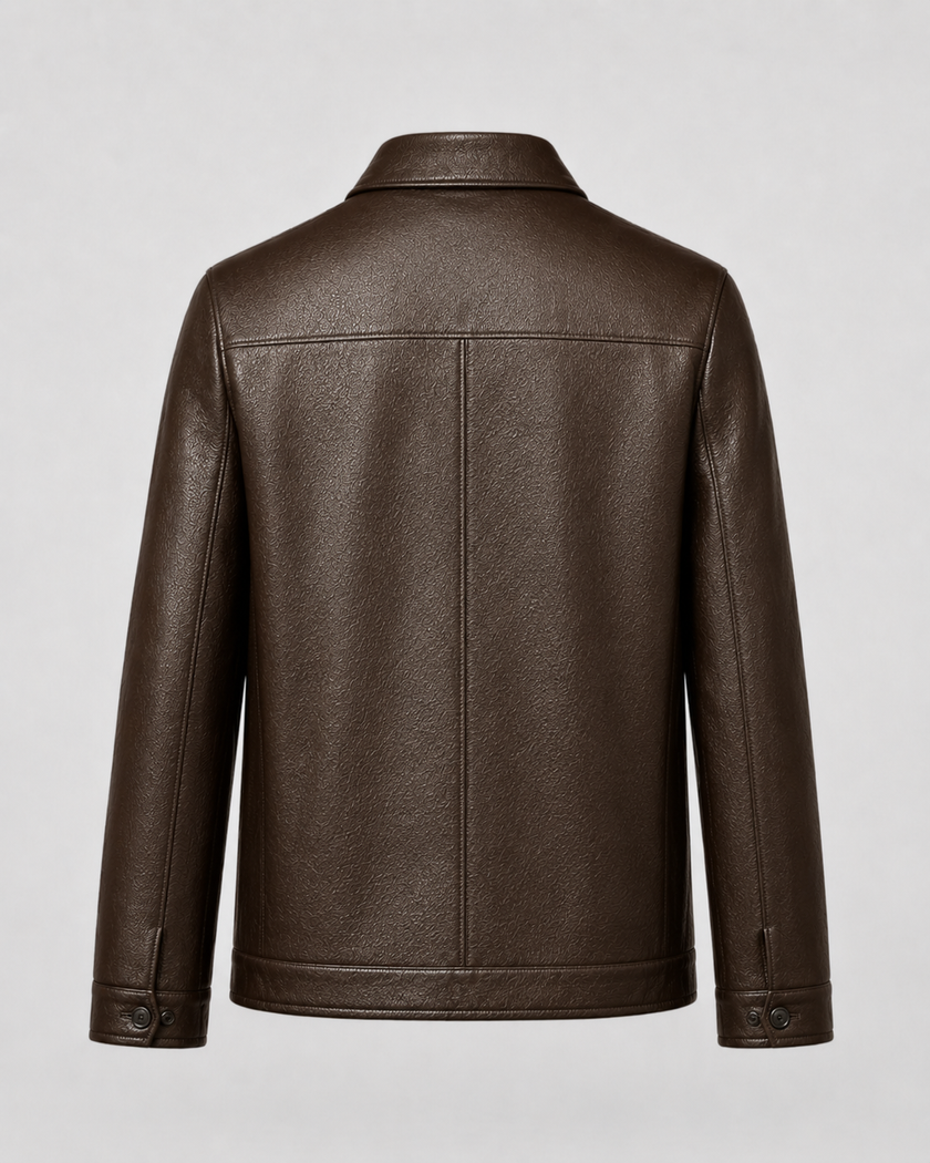 Alexander | Zip-Up Faux Leather Jacket for Men