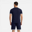 Men's summer set with breathable casual shorts and matching shirt by FJØRNA, perfect for comfortable, relaxed summer wear.