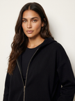 Hooded Jacket Women Minimalist Zip-Up Lightweight