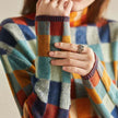 Argyle Knit Sweater Women, Multicolour Check Relaxed Fit