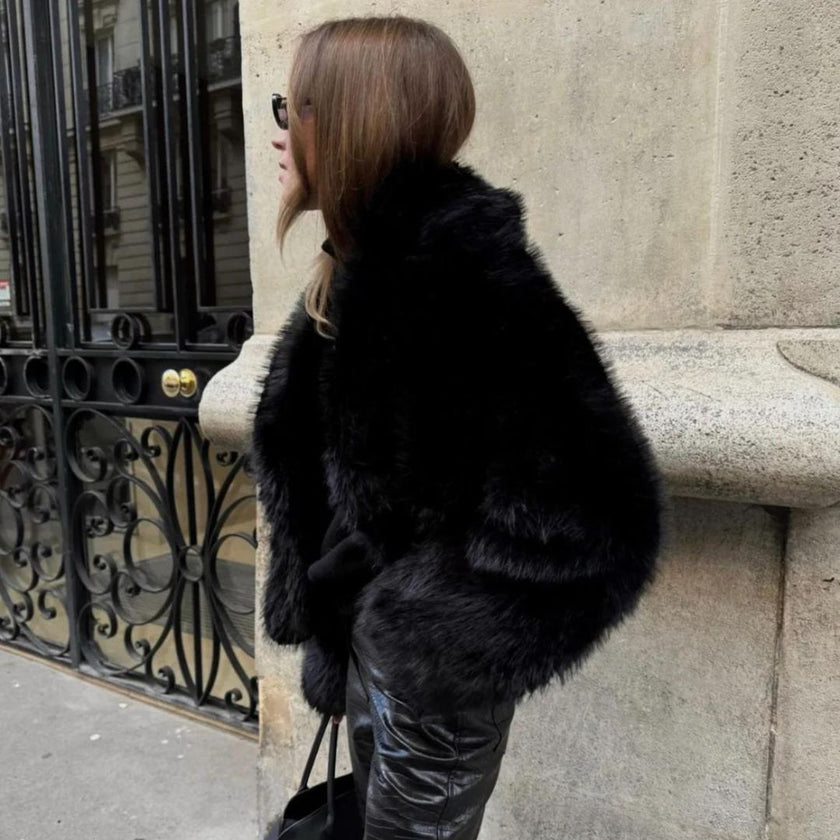 Faux Fur Coat Women Lined Winter