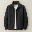 Lightweight Jacket Men Zip Front Stand Collar Regular Fit