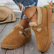 Ilona | Women's Ankle Slip-On Fur-Trim Warm Winter Boots