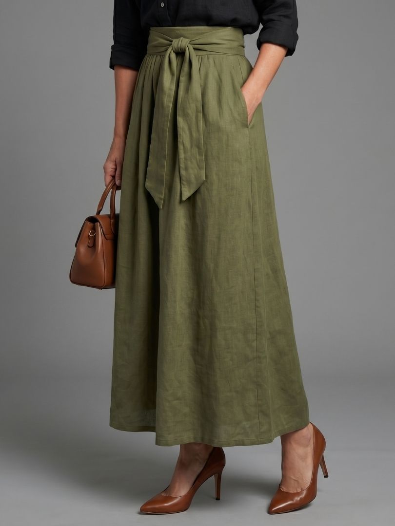 Elegant two-piece women's co-ord set by FJØRNA, featuring a stylish matching top and pants ensemble.