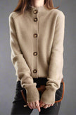Ebba | Women's Knit Collared Button-Up Cardigan