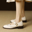 Nadine | Women's Leather Block-Heel Heeled Mary Jane Shoes
