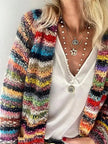 Autumn | Women's Relaxed-Fit Icelandic Knit Cardigan for Layering with Cozy for Autumn