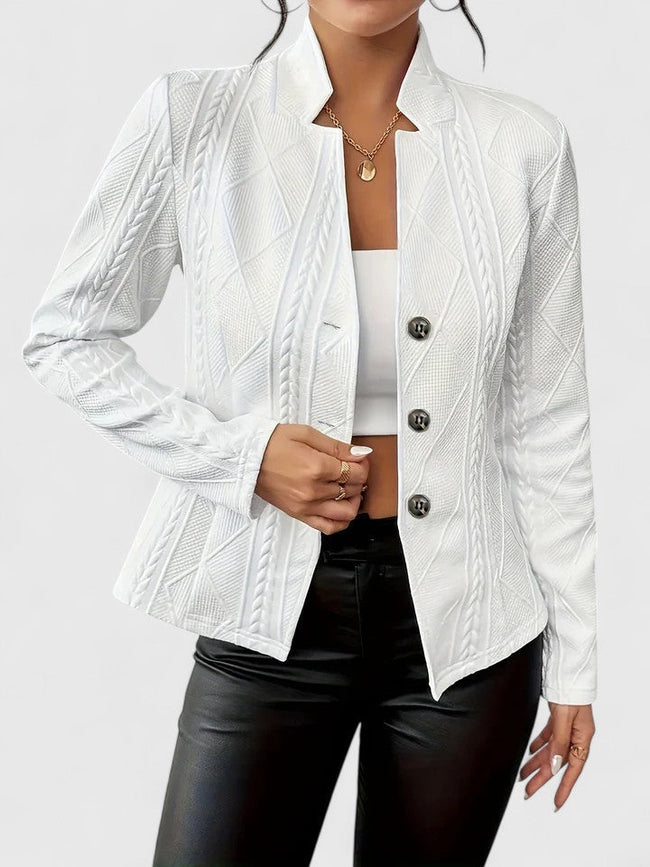 Ruby | Stand Collar Slim-Fit Jacket for Women