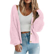 Mette | Women's Long Chunky Knit V-Neck Button-Front Cardigan