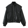 Zip Jacket Women Short High Collar Lightweight