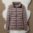 Lightweight Jacket Women High Collar Sand Neutral