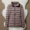 Lightweight Jacket Women High Collar Sand Neutral