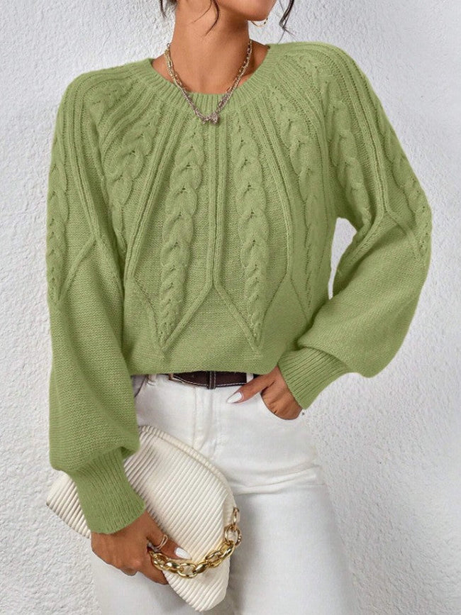 Briona | Women's Classic Sweater Pullover with Wrap Elegant Soft for Layering