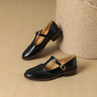 Nadine | Women's Leather Block-Heel Heeled Mary Jane Shoes