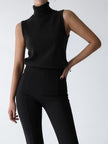 Marleen | Women's Sleeveless Mock-Neck Knit Top