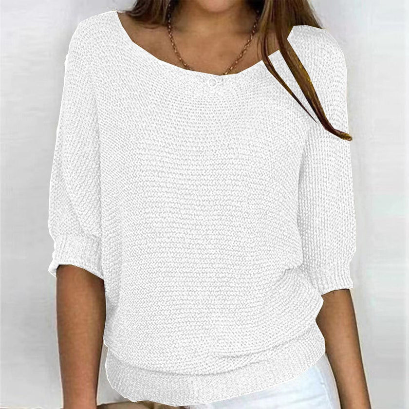 Eliana Spring | Women's Chic Knit High Neck Sweater Pullover with Soft for Winter