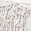 FJØRNA off-shoulder lace maxi dress for women, elegant evening and formal wear with intricate lace details and flowing silhouette.