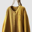 Berlinda | Women's Classic Knit Plaid Turtleneck Cardigan Sweater