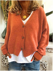 Shannon | Women's Versatile Knit V-Neck Cardigan Sweater with Cozy for Layering