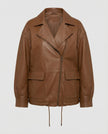 Casual Jacket Women Straight Fit Metal Front Closure
