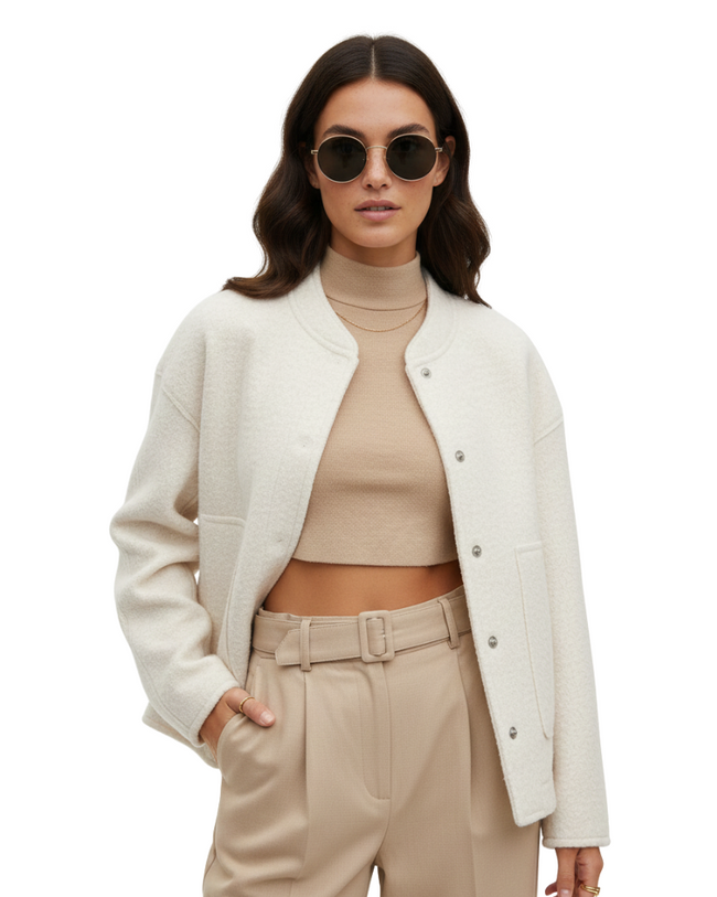 Serena | Oversized Bomber Jacket for Women