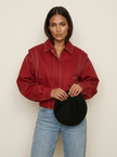 Bomber Jacket Women Oversized Contrast Stitching