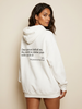 Oversized Hoodie Women Slogan Print Relaxed Fit