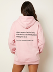 Oversized Hoodie Women Slogan Print Relaxed Fit