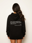 Oversized Hoodie Women Slogan Print Relaxed Fit