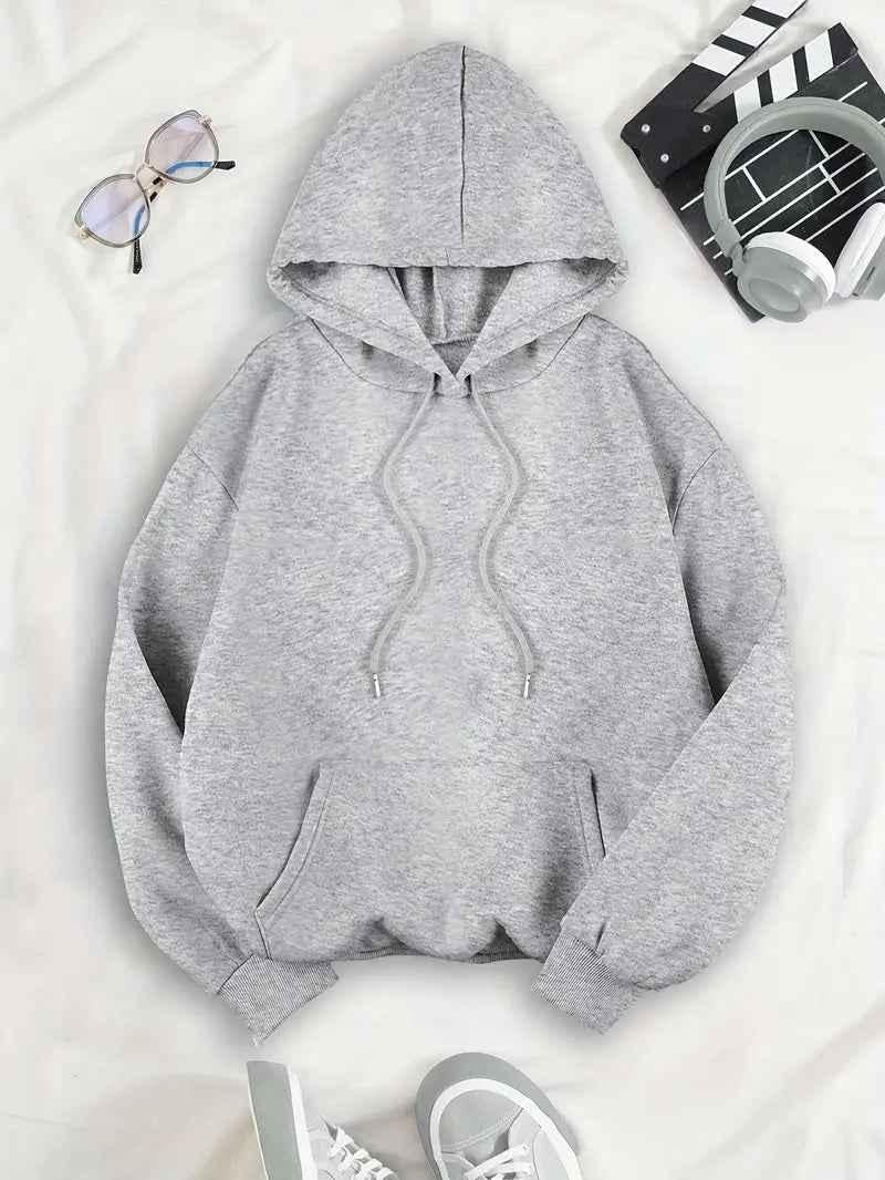 Hoodie Women Oversized Leopard Star Print Kangaroo Pocket