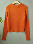 Oversized Cardigan Women Wide Collar Rib Knit Relaxed Fit
