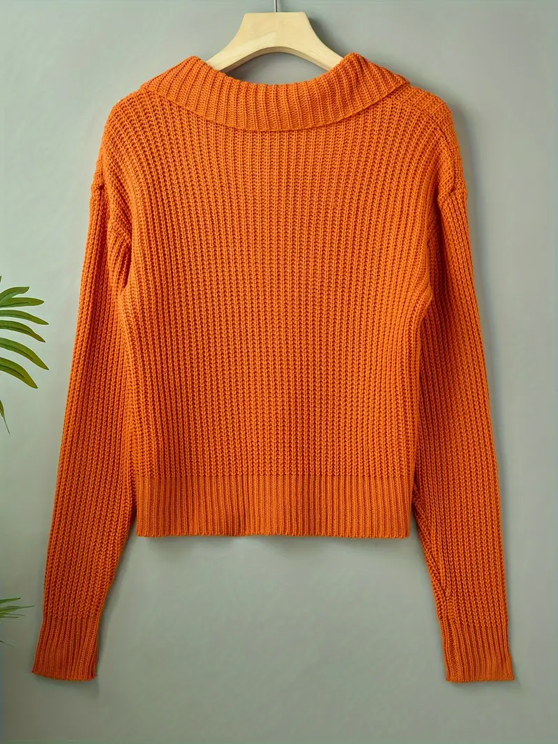 Oversized Cardigan Women Wide Collar Rib Knit Relaxed Fit