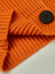 Oversized Cardigan Women Wide Collar Rib Knit Relaxed Fit