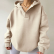 Oversized Hoodie Women, Soft Relaxed-Fit Hooded Sweatshirt