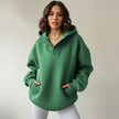 Oversized Hoodie Women, Soft Relaxed-Fit Hooded Sweatshirt