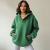 Oversized Hoodie Women, Soft Relaxed-Fit Hooded Sweatshirt
