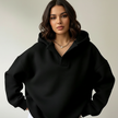 Oversized Hoodie Women, Soft Relaxed-Fit Hooded Sweatshirt