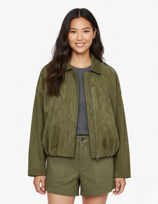 Susanna | Suede Oversized Jacket for Women