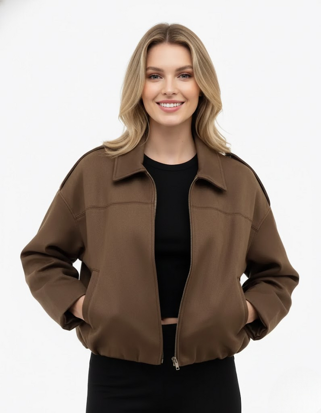 Susanna | Suede Oversized Jacket for Women
