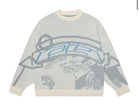 Oversized Graphic Print Sweater Women Streetwear Knit