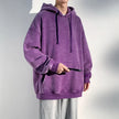 Oversized Hoodie Women Washed Look Relaxed Fit Soft Cotton