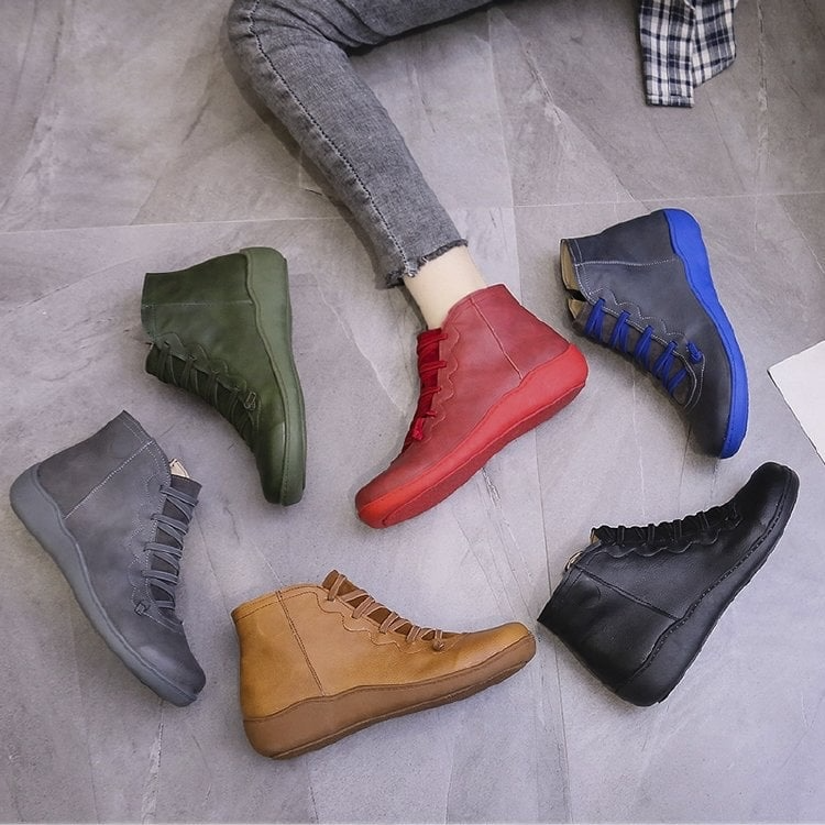 Faye | Women's support boots with Leather Comfortable Casual Everyday for Walking